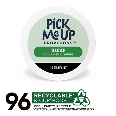Pick Me Up Provisions™ Decaf Coffee Keurig® K-Cup® Pods, Medium Roast, 96/Carton (PM62435CT)