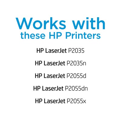 HP 05A Black Standard Yield Toner Cartridge, 2/Pack  (CE505D)