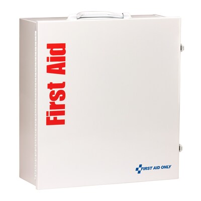 First Aid Only SmartCompliance Office First Aid Cabinet, ANSI Class B, 150 People, 675 Pieces, White (90575)