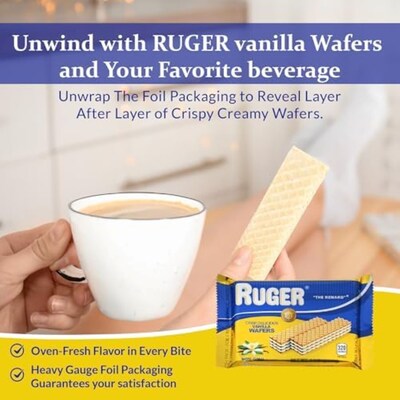 Ruger Vanilla Wafers, 2.125 oz., 12 Packs/Box (RUG00309)