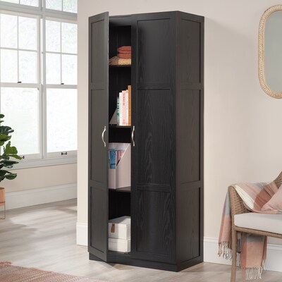 Sauder Select 71"H Storage Cabinet with 4 Shelves, Black (433933)