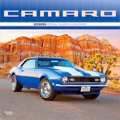 2026 BrownTrout Camaro 12 x 12 Monthly Wall Calendar (9798330701698)