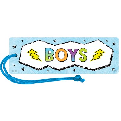 Teacher Created Resources Brights 4Ever Magnetic Boys Pass, Pack of 6 (TCR77063-6)