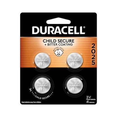 Duracell 2025 Lithium Battery, 4/Pack (DL 2025B4PK05)