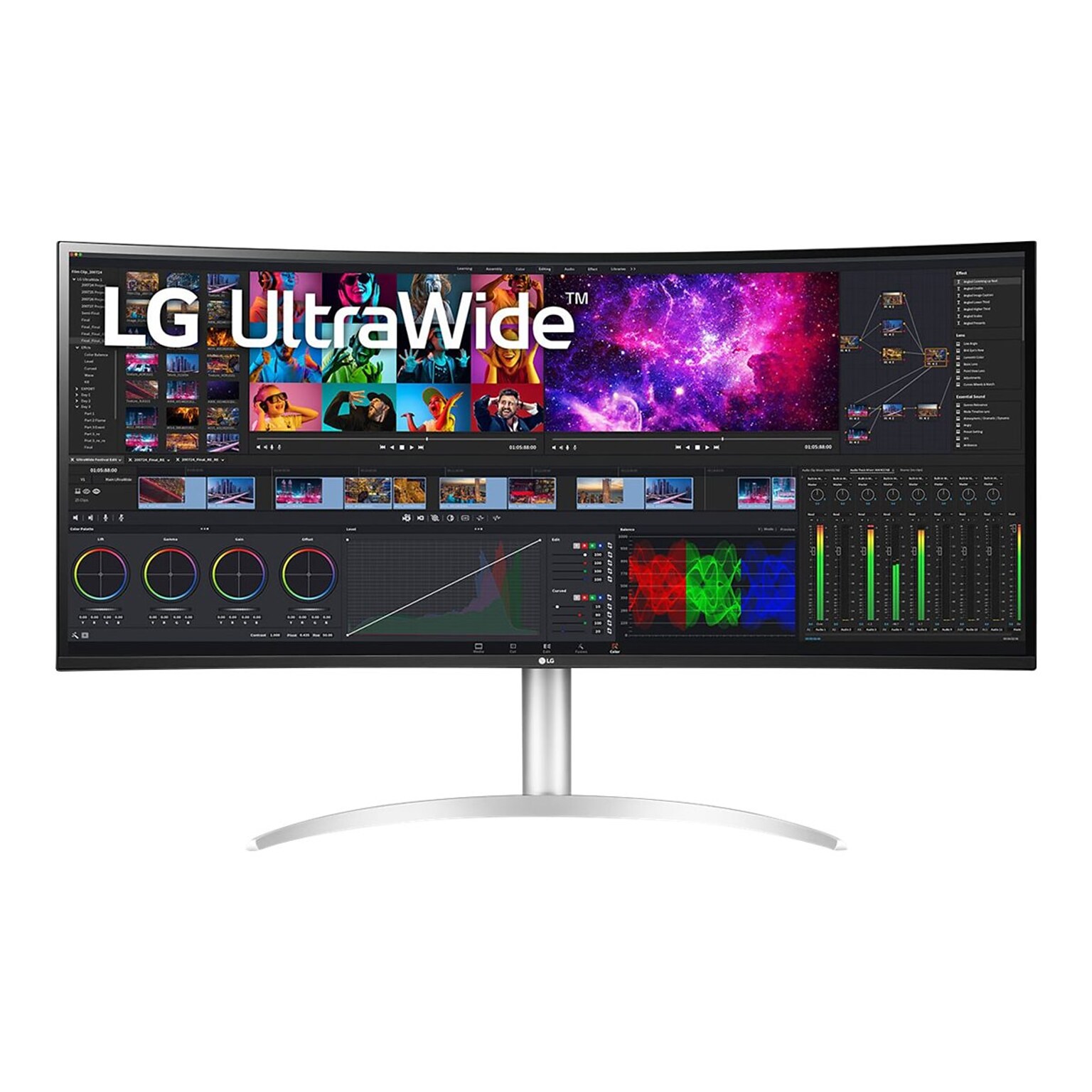 LG 39.7 Curved 4K Ultra HD LED Monitor (40BP95C-W)