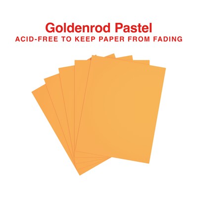Staples Pastel 30% Recycled Color Copy Paper, 20 lbs., 8.5" x 11", Goldenrod, 500/Ream (14788)
