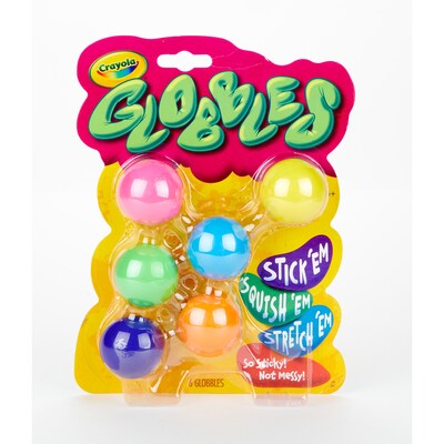 Crayola Globbles Fidget Toy, 6/Pack, 3 Packs/Bundle (BIN747294-3)