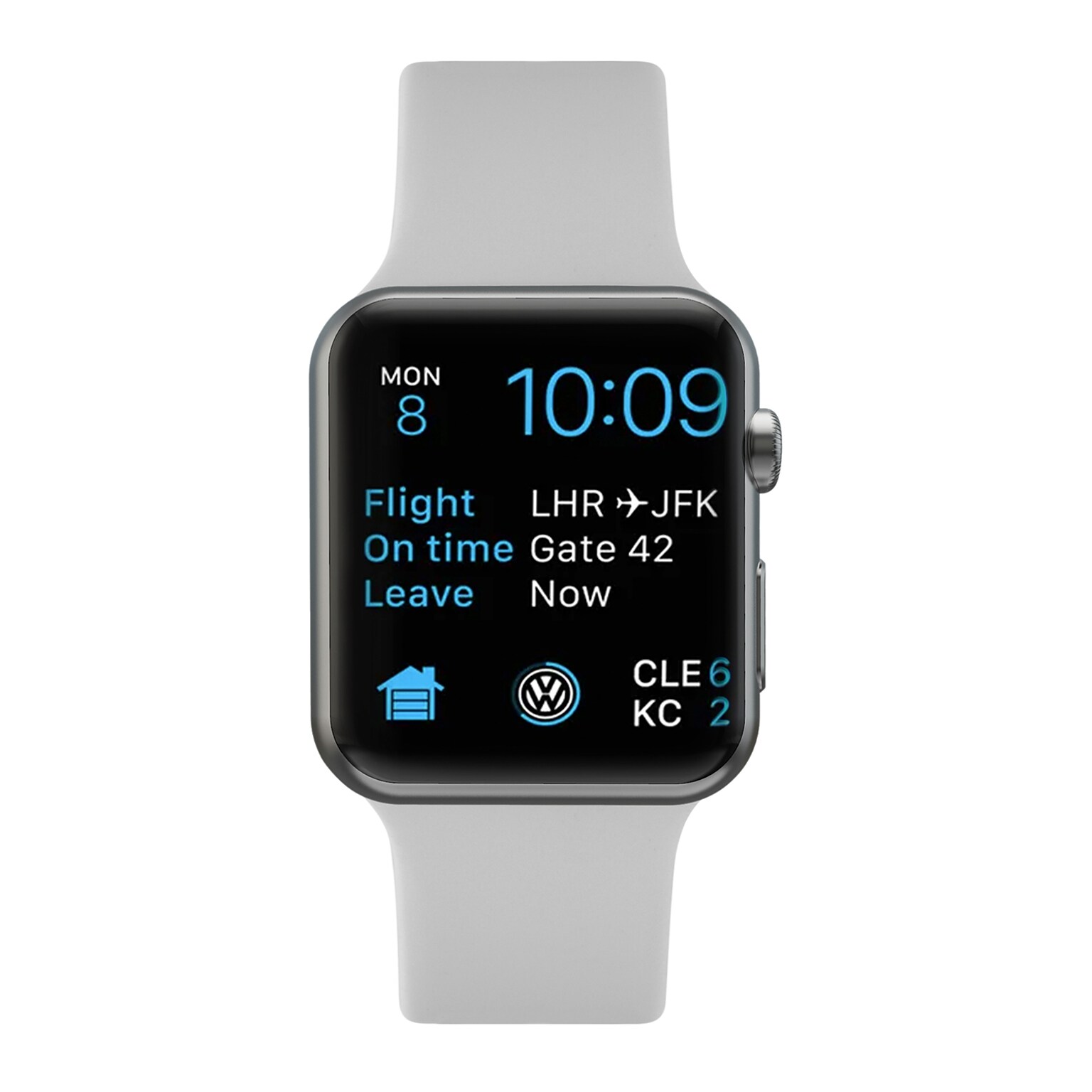 LAX Silicone Band for Apple Watch, Gray