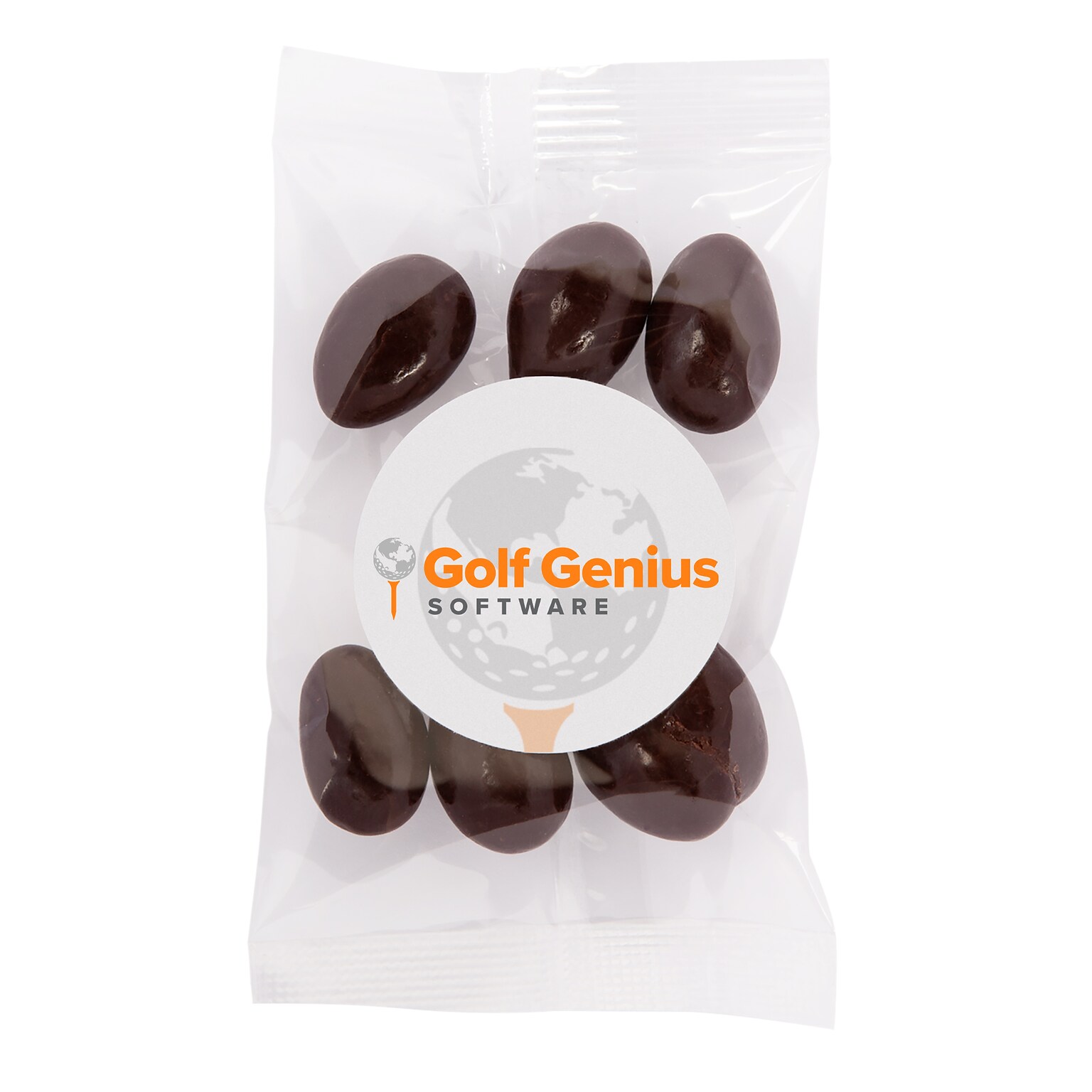 Individual 1 oz. Goody Bags - Dark Chocolate Almonds