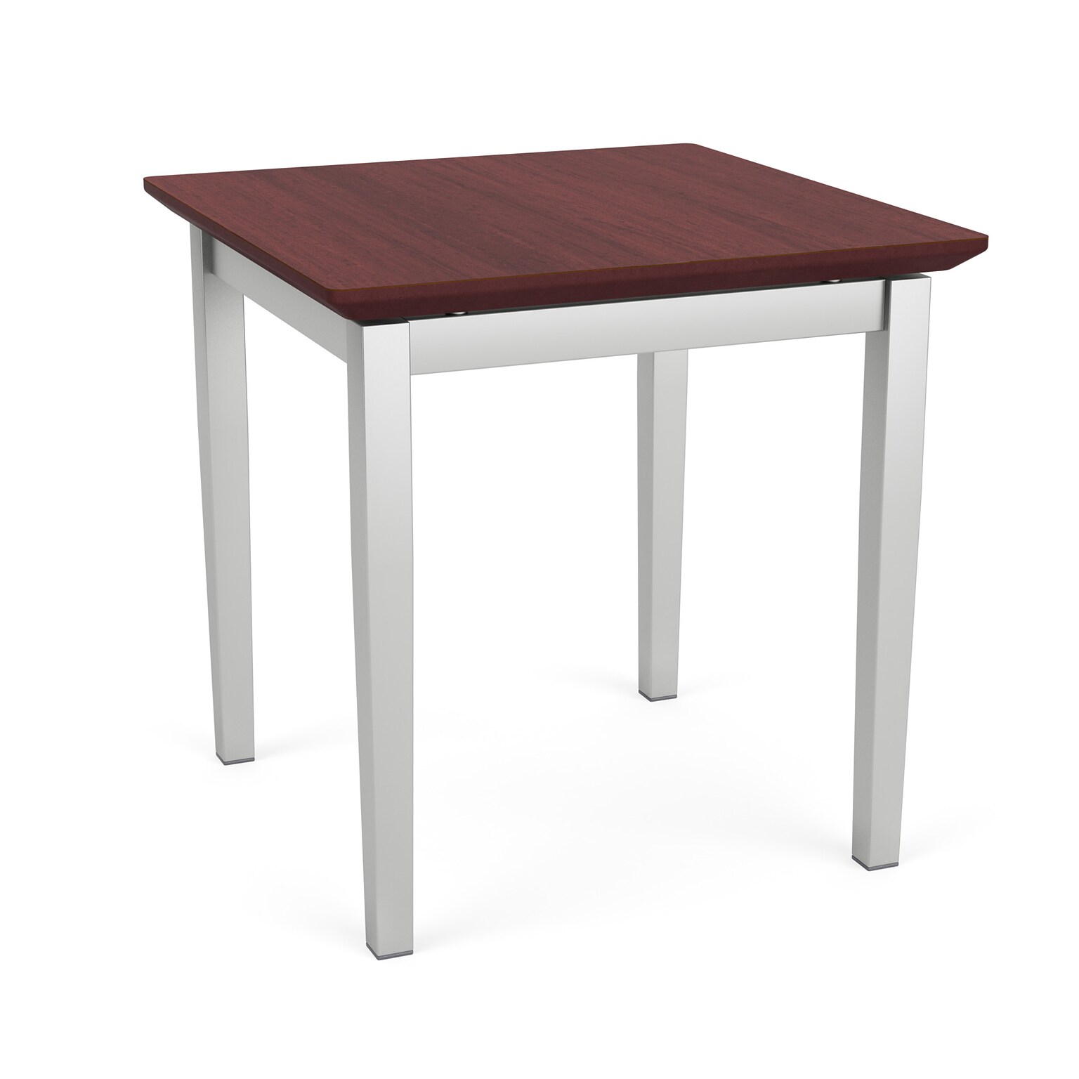 Lesro Amherst Steel 20W x 20D End Table, Mahogany (AS0620.SSV.TCY)