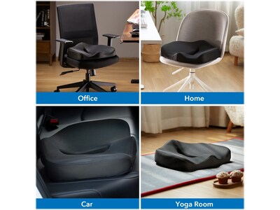Mount-It! Ergo Collection Memory Foam Premium Comfort Seat Cushion, Black (MI-1103)