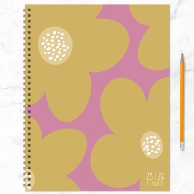 2025-2026 TF Publishing Biggest Blooms 9" x 11" Academic Year Weekly & Monthly Planner, Paperboard Cover (AY26-9704)