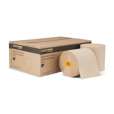 Coastwide Professional™ J-Series Hardwound Paper Towels, 1-ply, 800 ft./Roll, 6 Rolls/Carton (CWJHT-