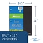Roaring Spring Paper Products BioBased 1-Subject Notebooks, 8.5 x 11, College Ruled, 70 Sheets, Ea