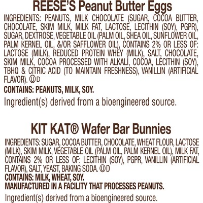 REESE'S and KIT KAT Snack Size Assorted Milk Chocolate Candy Variety Bag, 31.55 oz. (HEC46189)