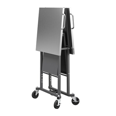 Cosco SmartFold Stainless Steel Folding Workbench, 600 lb. Capacity, Silver (66771DKG1E)
