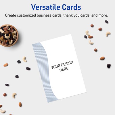 Avery Colorful Design Matte Blank Card, White, 20/Pack (S00-EV9)