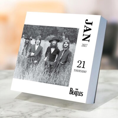 2027 TF Publishing The Beatles 5.25" x 5.25" Daily Day-to-Day Calendar, Multicolored (27-3052)