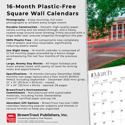 2026 BrownTrout My Old Kentucky Home Kentucky Places 12" x 12" Monthly Wall Calendar (9798330704736)
