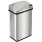 iTouchless Stainless Steel Bathroom Sensor Trash Can with AbsorbX Odor Control System and Fragrance, Silver, 4 Gal. (MT04SS)