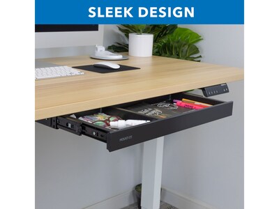Mount-It! 2"H x 21"W Under-Desk Drawer, Black (MI-7294BLK)