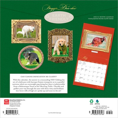 2026 BrownTrout Doggie Doo Doo 12 x 24 Monthly Wall Calendar (9798330703166)