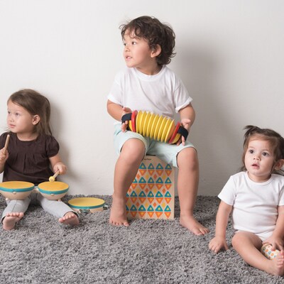PlanToys 3.94" Wooden Concertino Toy Percussion Instrument (PTS6401)
