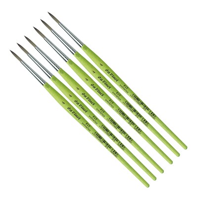 da Vinci FIT Synthetics Acrylic & Tempera Student Round Brush, 6 /Pack (DVXVA3734-6)