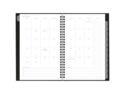 2023-2024 AT-A-GLANCE Elevation 5.5 x 8.5 Academic Weekly & Monthly Planner, Black (75-101P-05-24)
