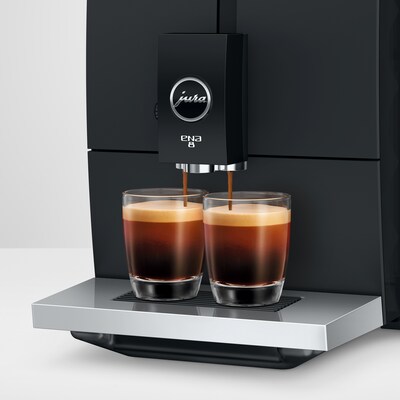 JURA ENA4 2-Cups Coffee & Espresso Machine Combination, Metropolitan Black (15496)
