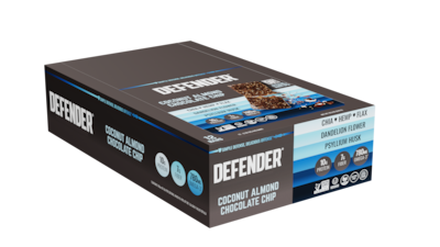 Defender Gluten Free Coconut Almond Chocolate Chip Nutrition Bar, 1.55 oz., 12 Bars/Box (E0044DB01AC)