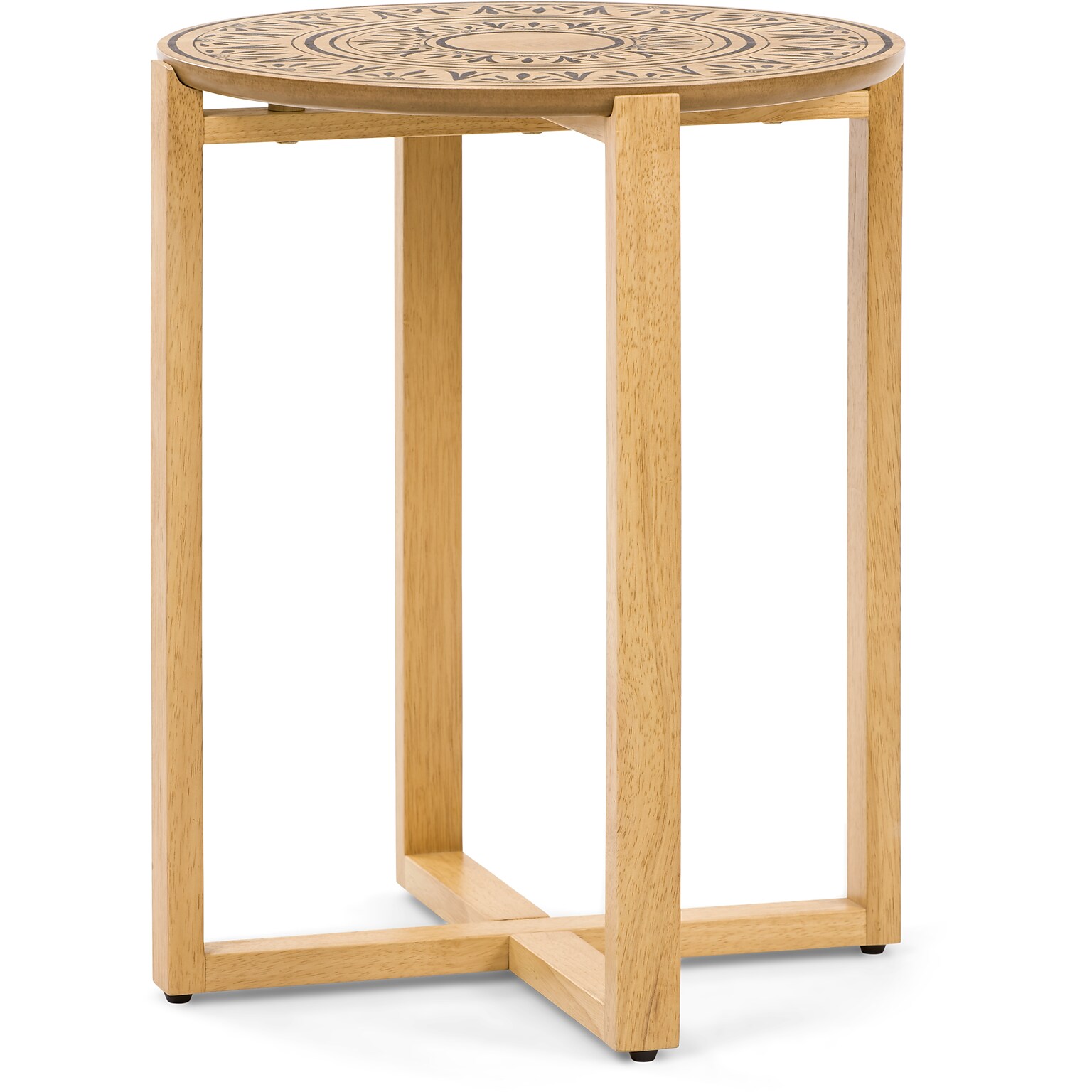 Adore Decor Dahlia Side Table, Natural (FUTB10103A)