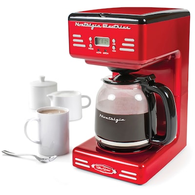 Nostalgia 12-Cups Automatic Drip Coffee Maker (NRCOF12RR)