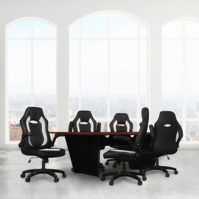 Regency Array 96W x 48D Conference Table With Grommet, Cherry/Black (ACT9648CHBK)