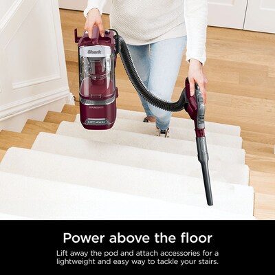 Shark Detect Lift-Away ADV Upright Vacuum, Bagless, Burgundy (LA492)