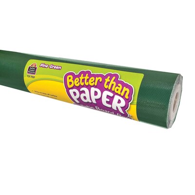 Teacher Created Resources Better Than Paper Bulletin Board Paper Roll, 4 x 12, Pine Green, 4/Pack