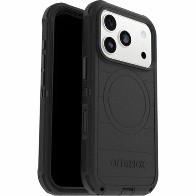 OtterBox Defender Pro MagSafe Phone Case for Apple iPhone 17 Pro, Shock Absorbing, Black (77-98421)