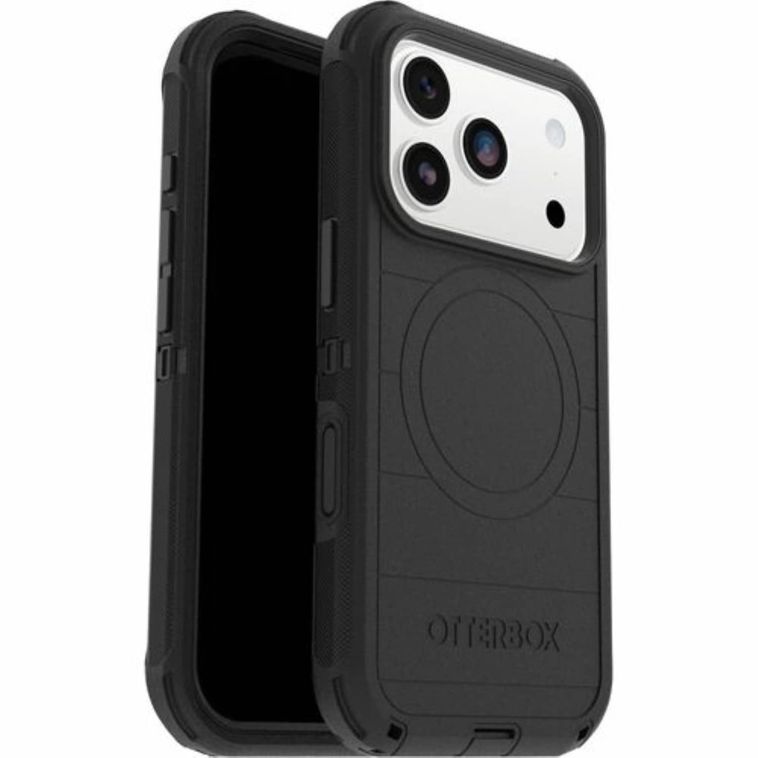 OtterBox Defender Pro MagSafe Phone Case for Apple iPhone 17 Pro, Shock Absorbing, Black (77-98421)