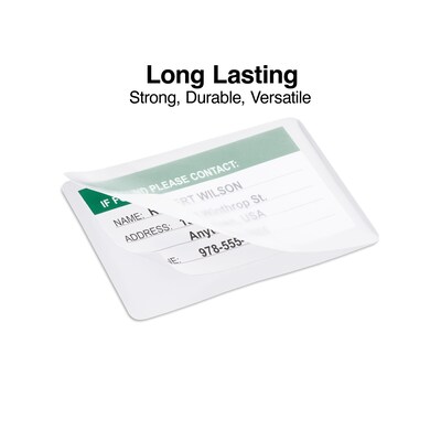 ID Tag Size Thermal Laminating Pouches, 5 mil, 25 pack