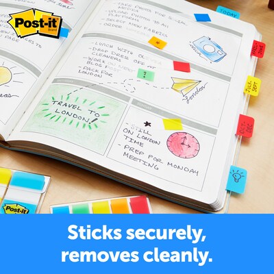 Post-it Tabs, 1" Wide, Assorted Colors, 36 Tabs/Pack (686-ALOPRYT)