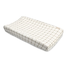 Organic Cotton Check Change Pad Cover