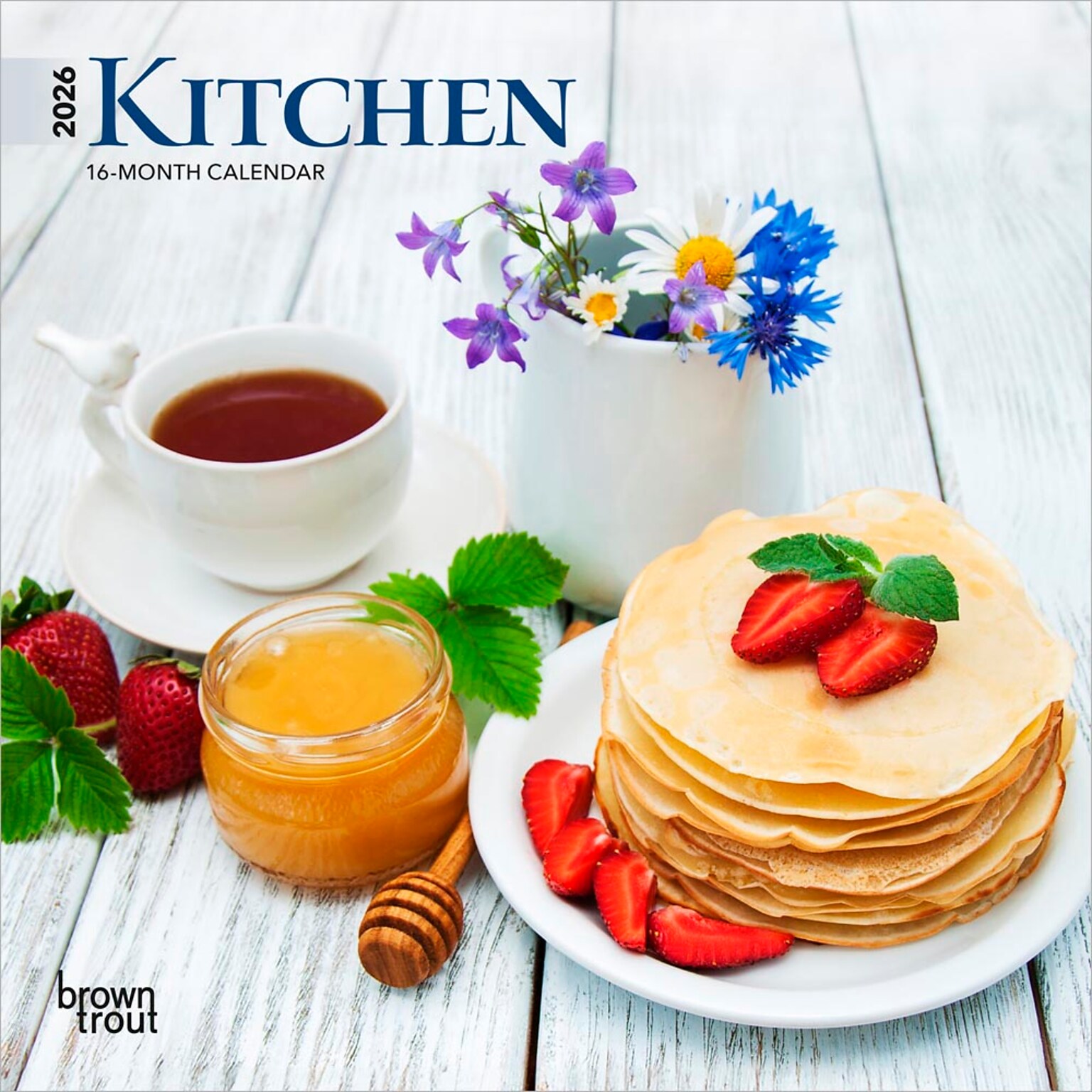 2026 BrownTrout Kitchen 7 x 7 Monthly Wall Calendar (9798330704064)
