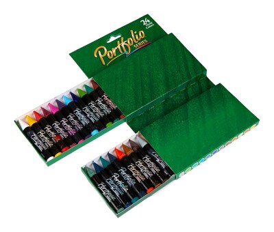Crayola Portfolio Series Oil Pastels, Assorted Colors, 24/Box (52-3624)