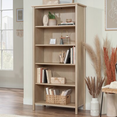 Sauder Whitaker Point 66"H 5-Shelf Bookcase, Natural Maple (429376)