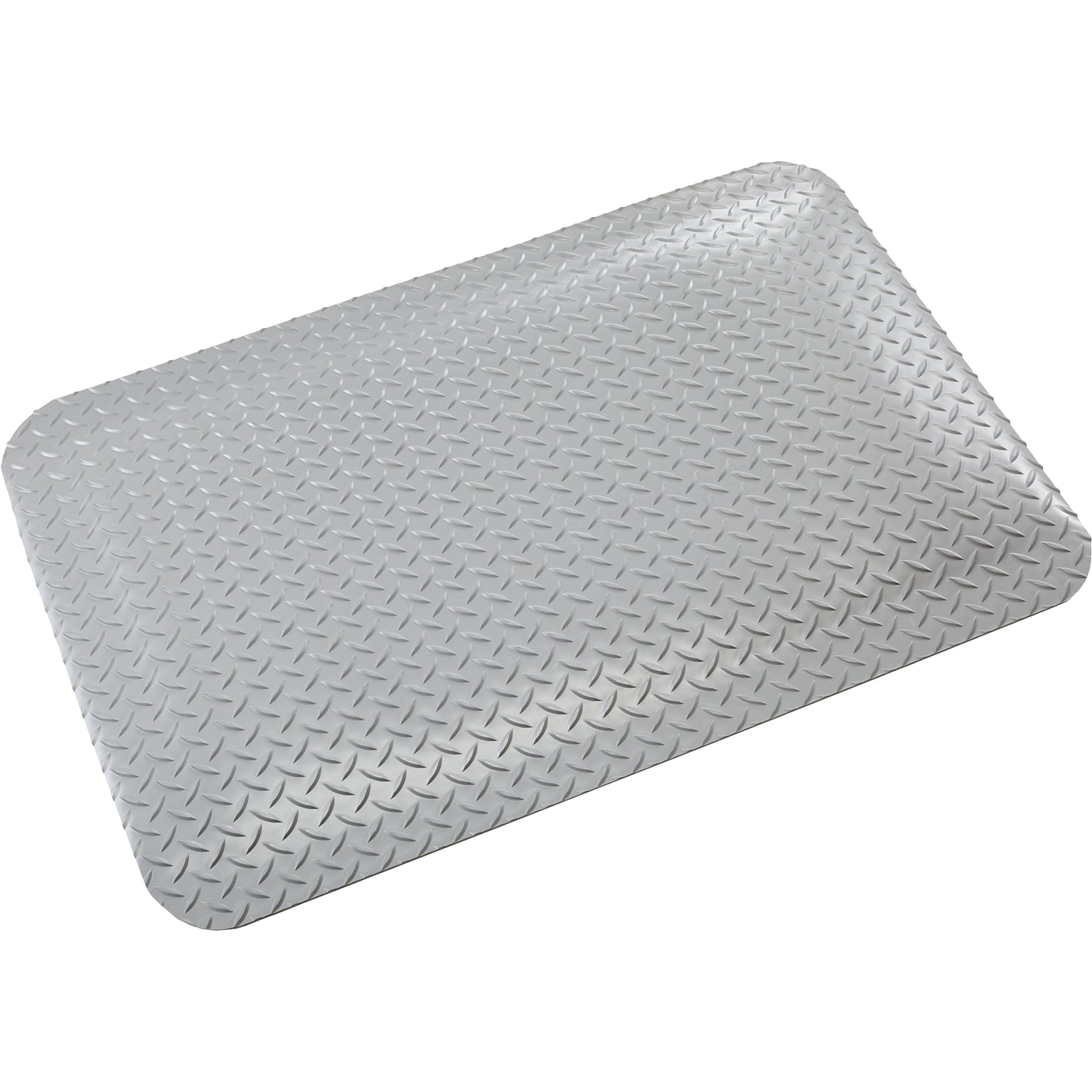 Crown Mats Industrial Deck Plate Anti-Fatigue Mat, 24 x 36, Gray (CD 0035DG)