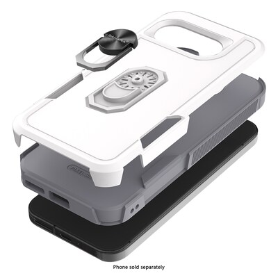 SaharaCase Raider Series Phone Case for Google Pixel 9a, Shock Absorbing, Fossil White (CP00794)