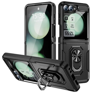 SaharaCase Raider Phone Case for Samsung Galaxy Z Flip6, Shock Absorbing, Scorpion Black (CP00588)