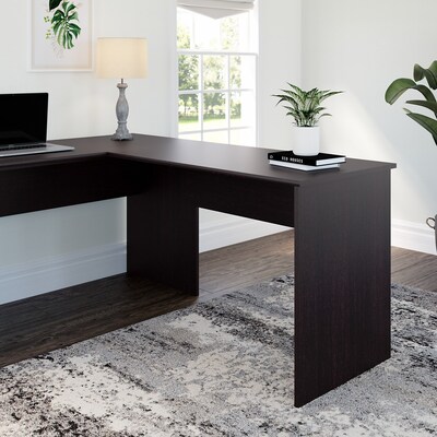 Bush Furniture Cabot 42W Shell Desk Return, Espresso Oak (WC31844)