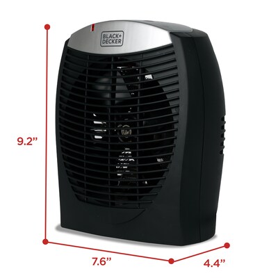 Black & Decker 1500-Watt Portable Infrared Electric Heater, Black (BHDE1706)