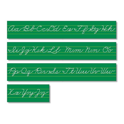 North Star Alphabet Lines Bulletin Board Sets, Traditional Cursive